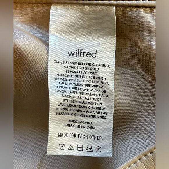 Aritzia Melina straight leg Pants Saville (Camel) Vegan faux Leather trousers 4 - Picture 6 of 9